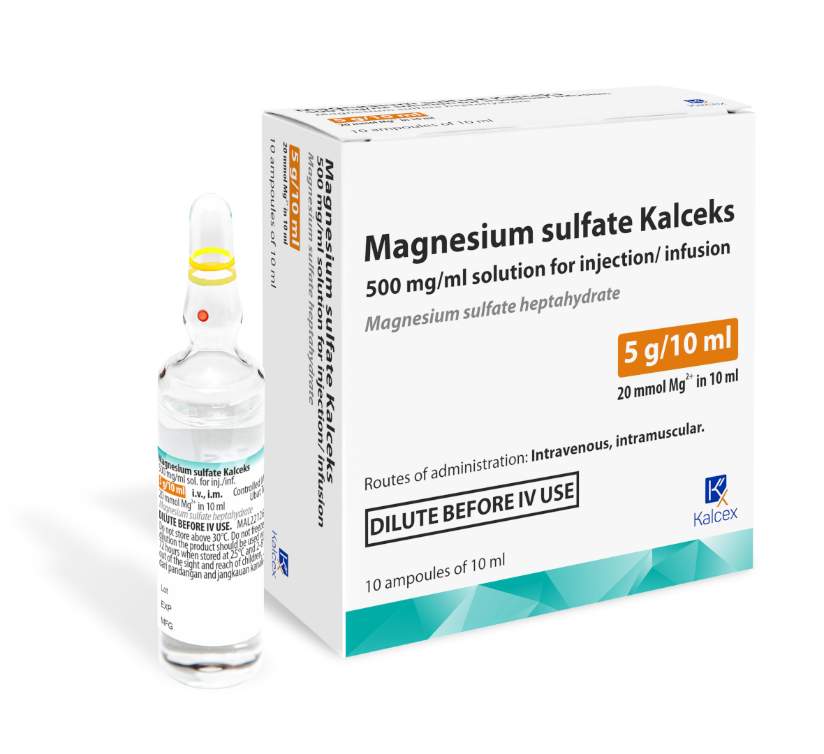 Eucogen Magnesium sulfate Kalceks 500mg/ml solution for injection