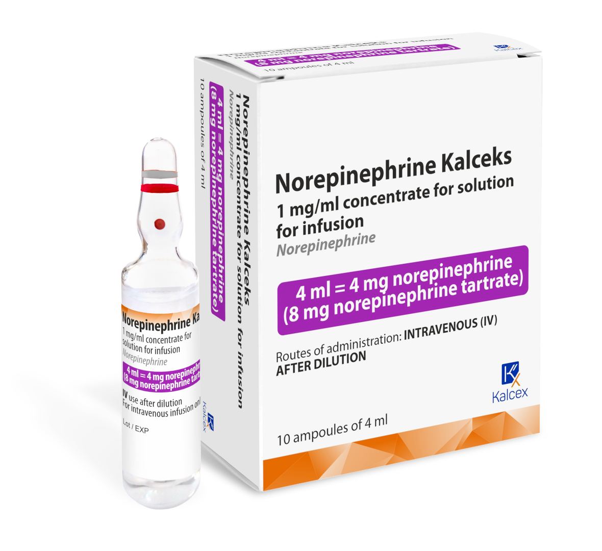 Eucogen Norepinephrine Kalceks 1 Mgml Concentrate For Solution For Infusion